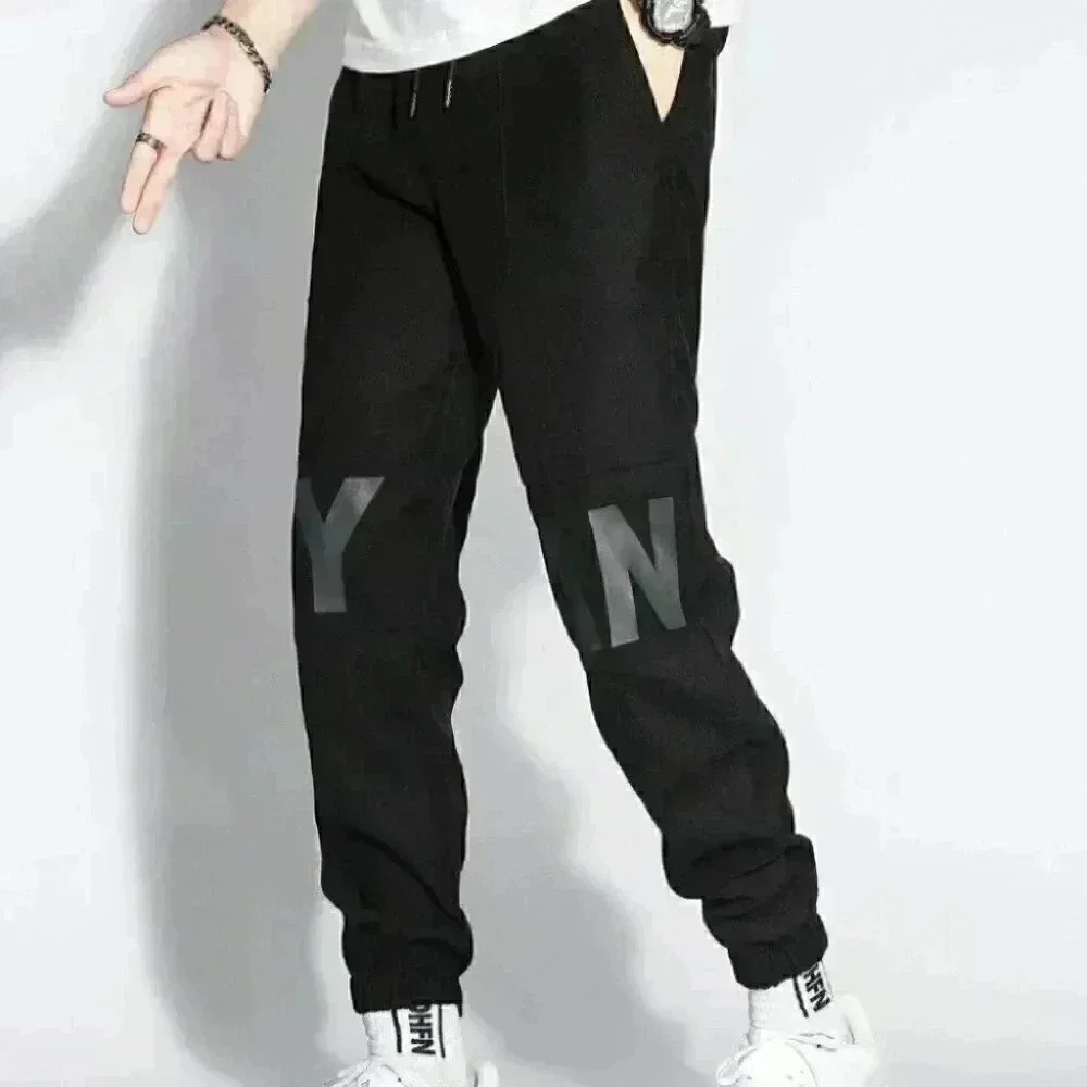 Black Mens Tapered Pants